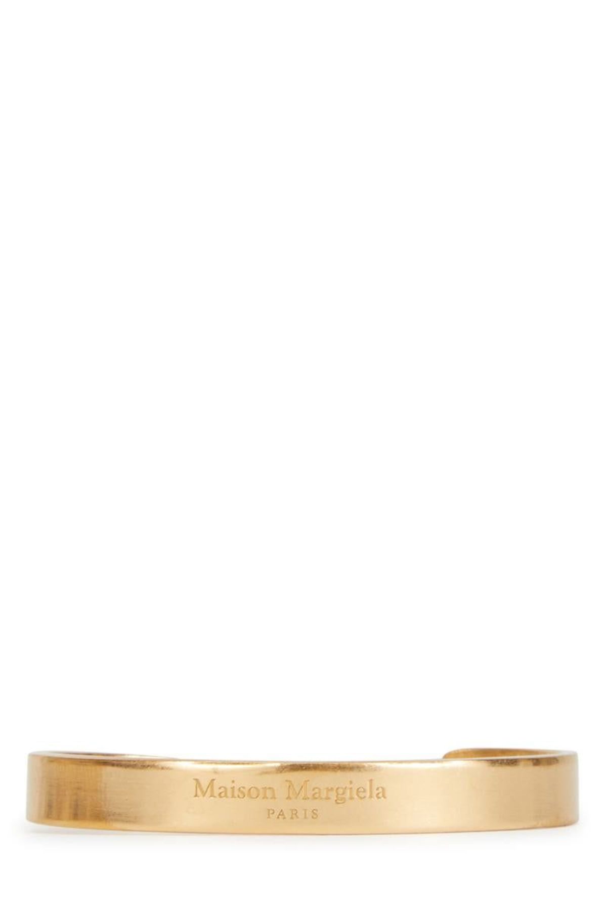 [希少]Maison Margiela / leather bangle Maison Martin Margiela white leather bracelet with embossed