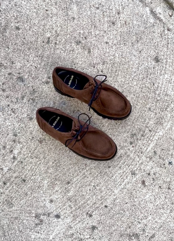 Kleman Padror Leather Laced Shoes - Chocolate