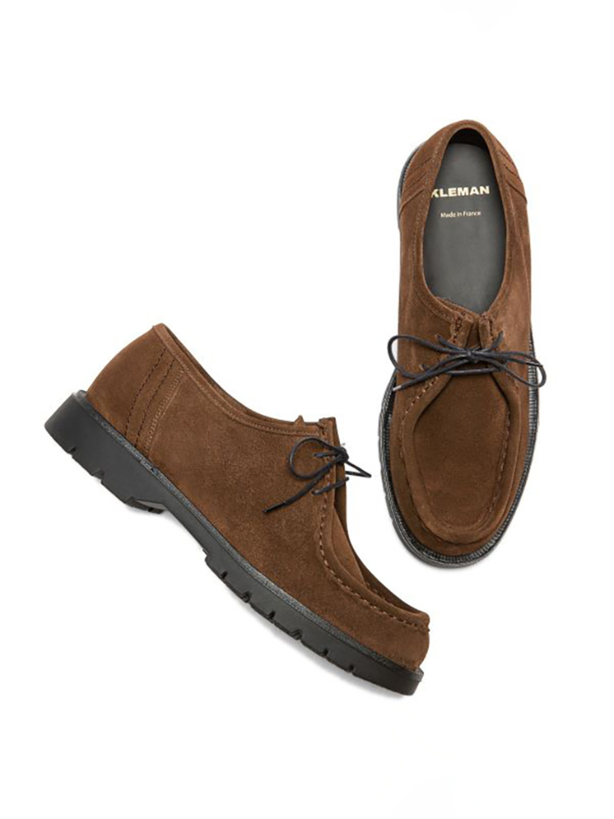 Kleman Padror Leather Laced Shoes - Chocolate - Image 3 of 5