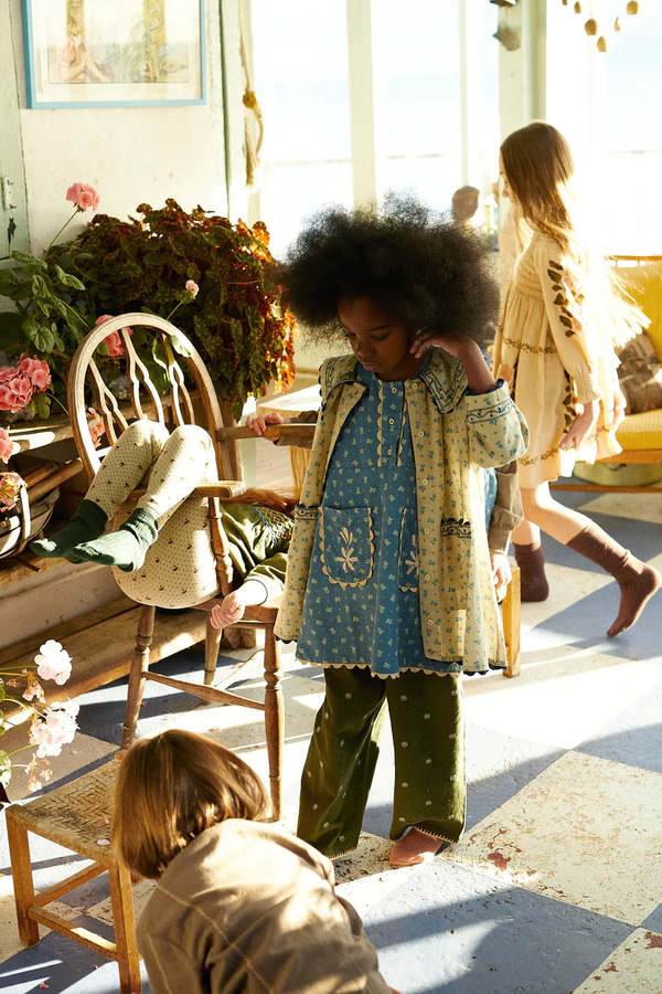 新品未開封　Apolina Clara Dress - Milk 2-3Y Womens Clara Printed Maxi Dress | Briton Court