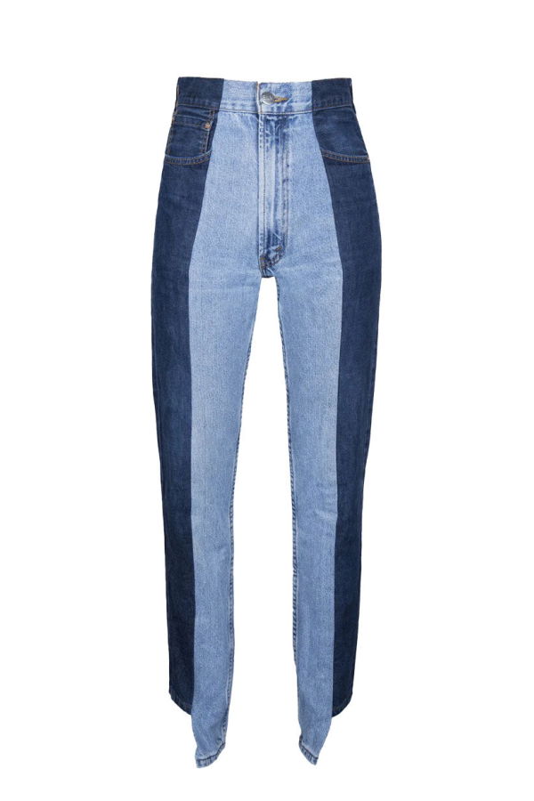 Contrast Straight Leg Jean