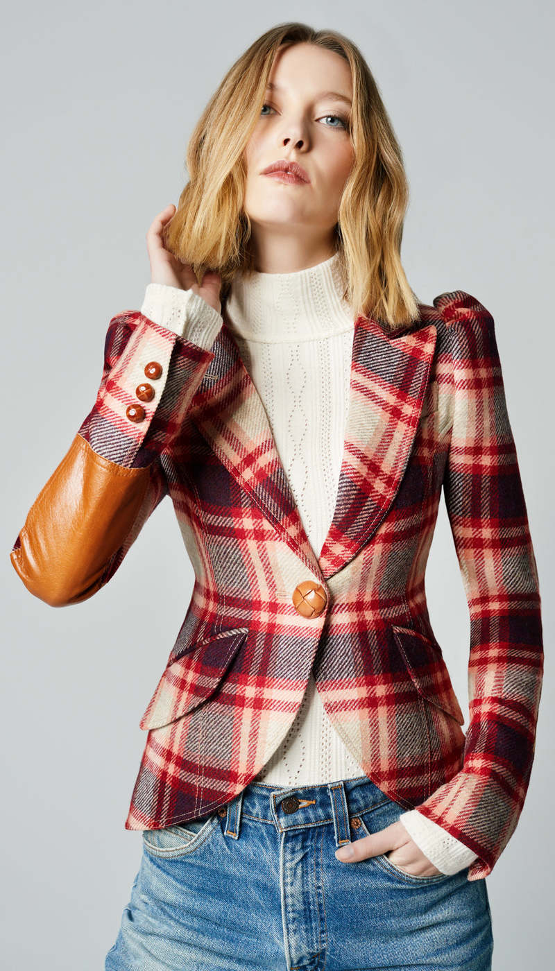 Smythe Blazer Women's Blazer With Leather Elbow Patches