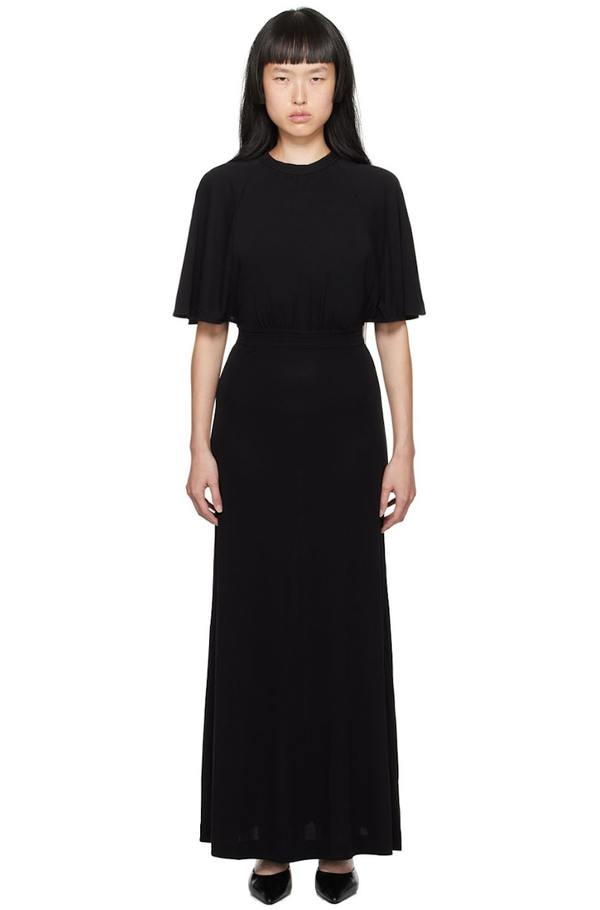 toteme fluid jersey dress Totëme Fluid Jersey Dress Pepper – Neighbour main image 1