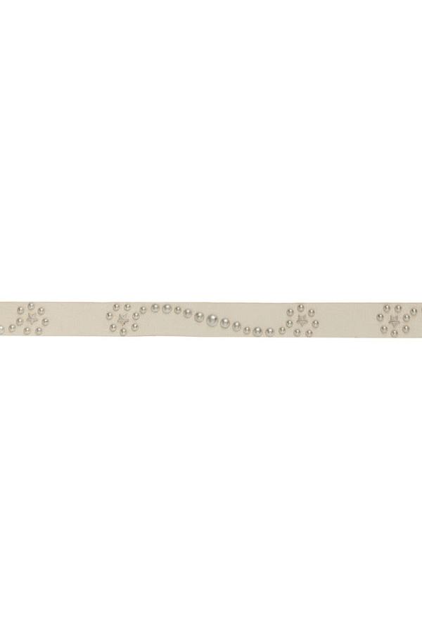小物 our legacy starfallbelt 80cm Our Legacy - Star Fall Belt Off White Cracked Leather