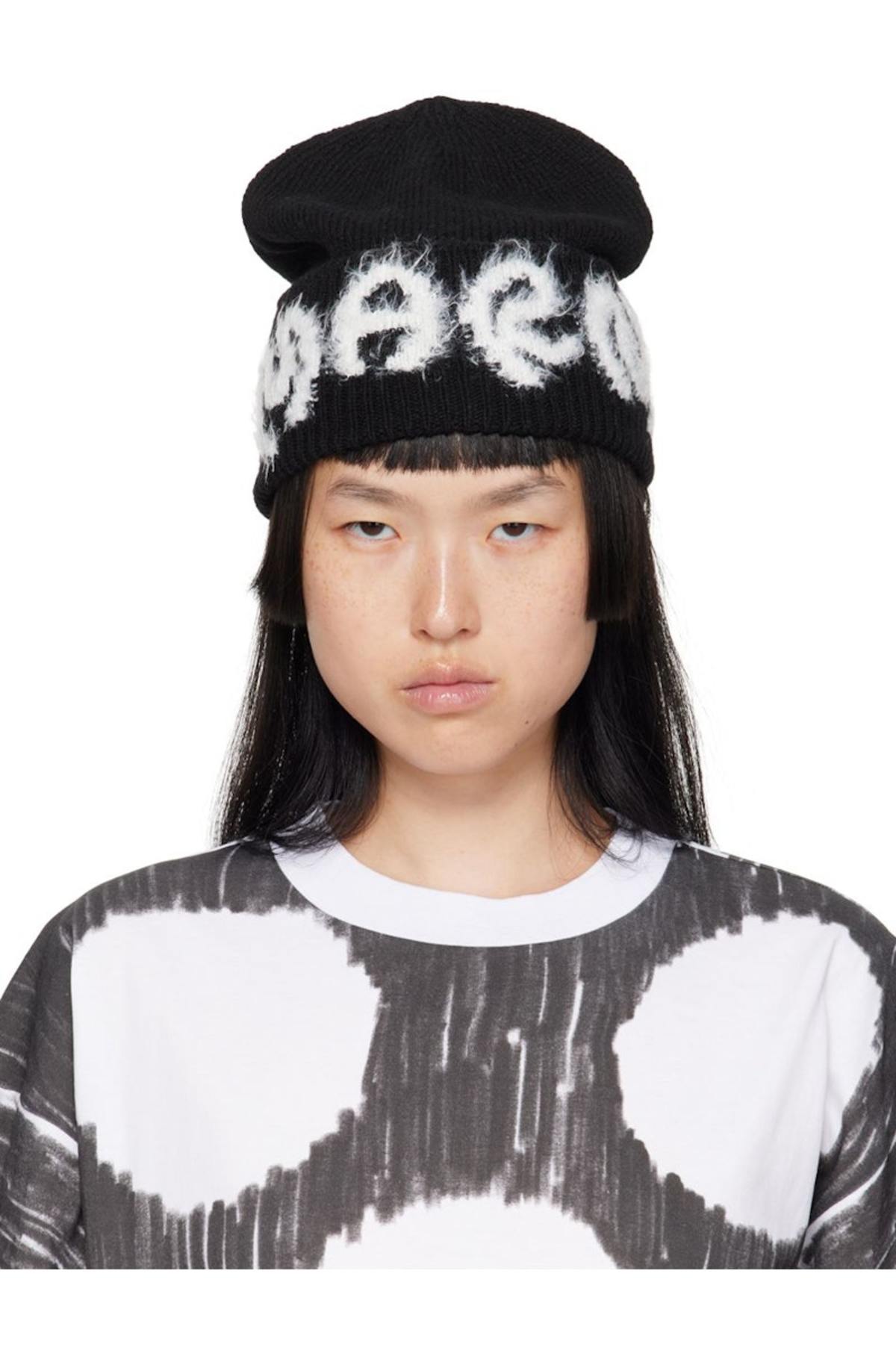 Marni-Black-Logo-Beanie-