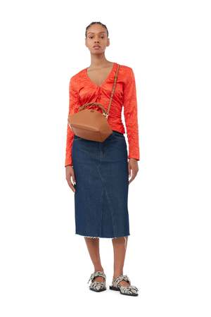 Ganni Bou Bag | Caramel Caf | Garmentory