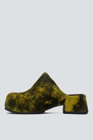 Miista Yellow Pris Mules - Green/Black | Garmentory