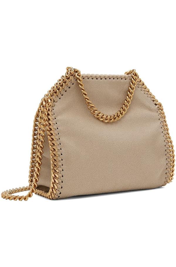 STELLA MCCARTNEY Beige Tiny Falabella Shoulder Bag - Butter Cream