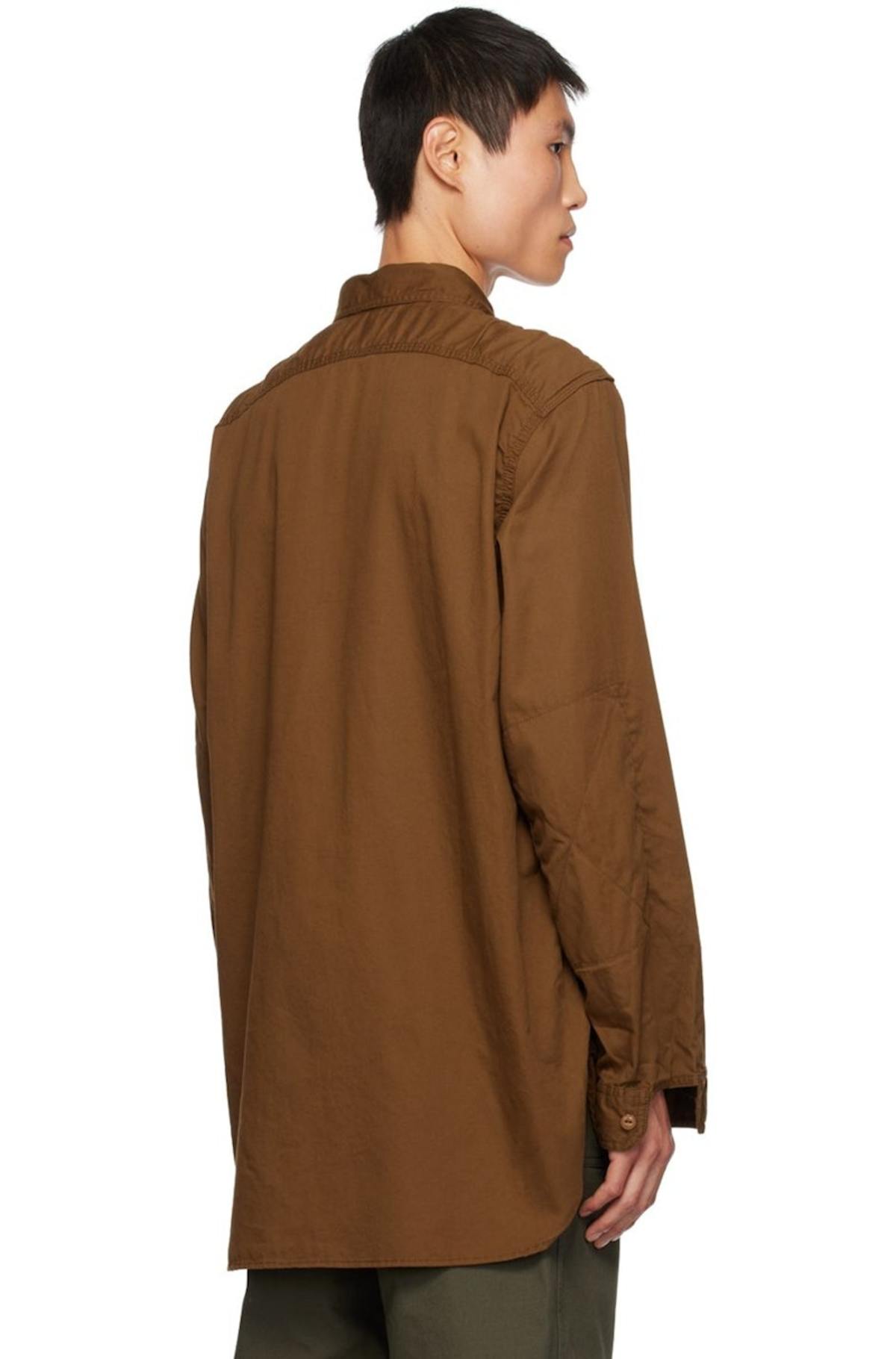 Engineered Garments Elbow Patch Shirt Brown Garmentory