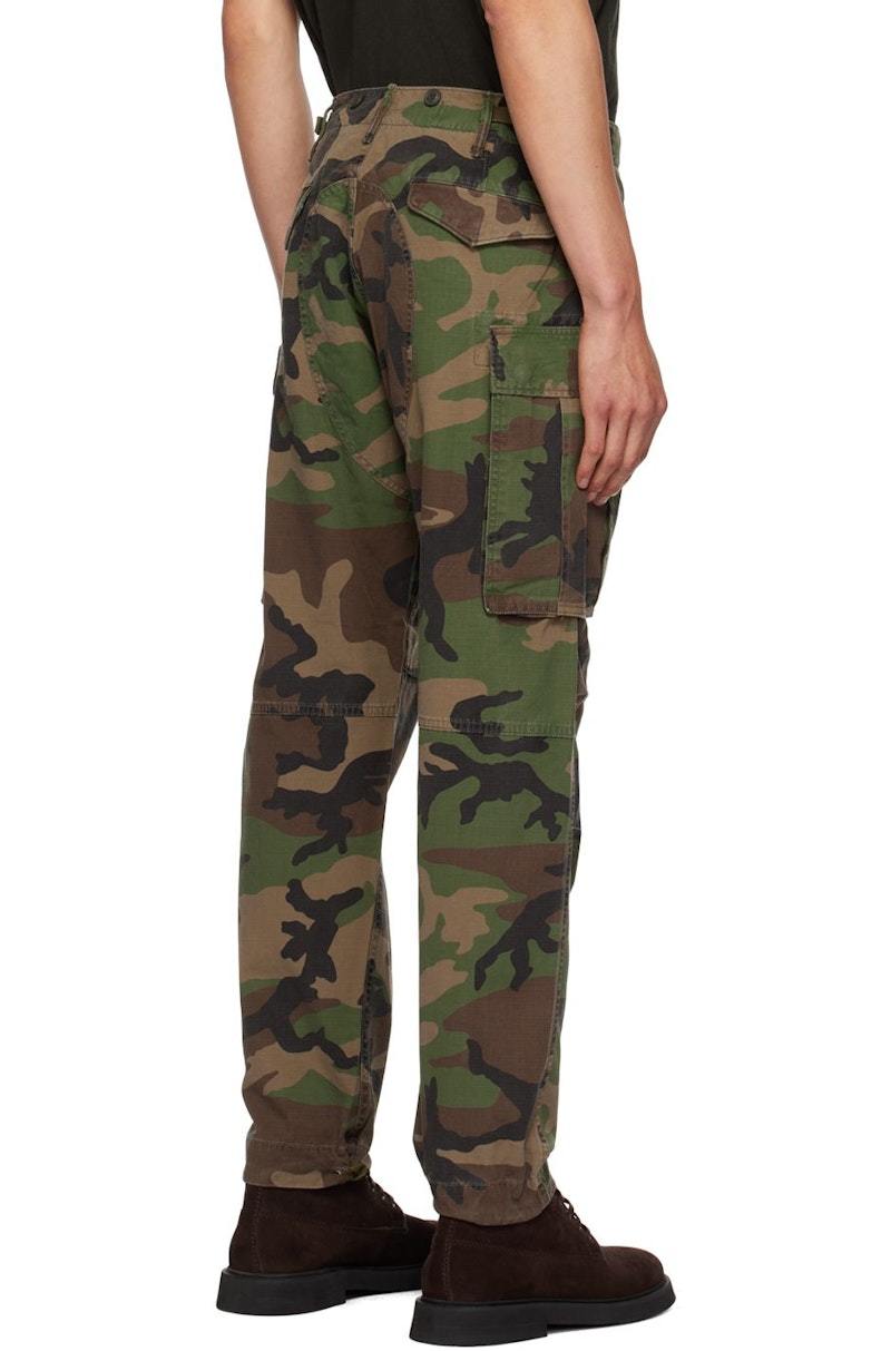 RRL Brown Regiment Cargo Pants - Woodland Camo | Garmentory