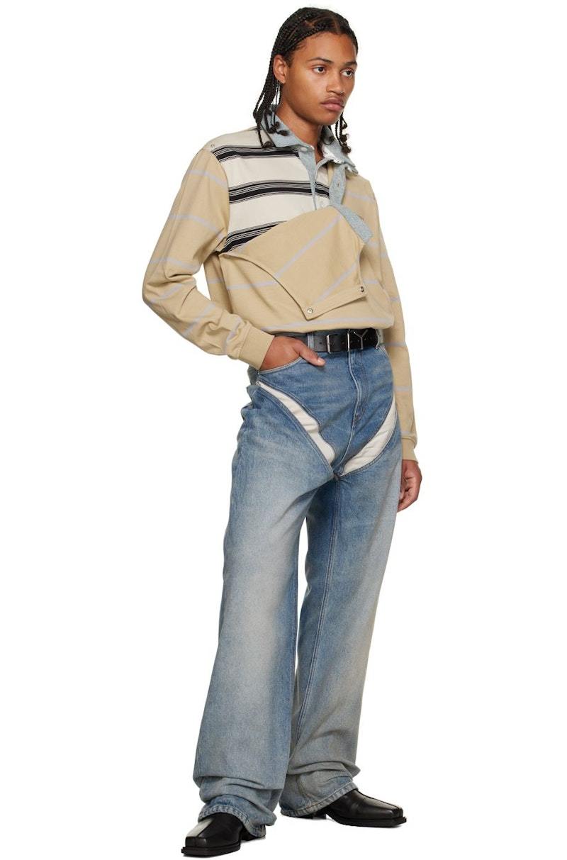 Y/Project Cutout Jeans - Blue | Garmentory