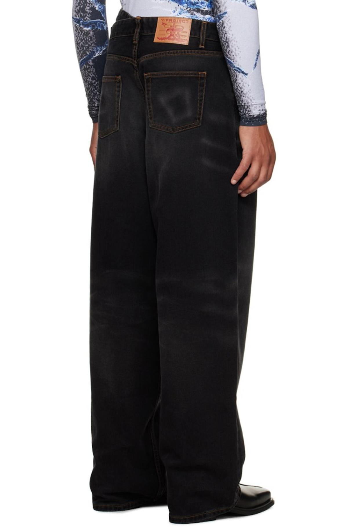 Y/Project Multi Waistband Jeans - Black | Garmentory