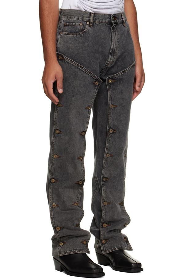 Y/Project Snap Off Jeans - Black | Garmentory