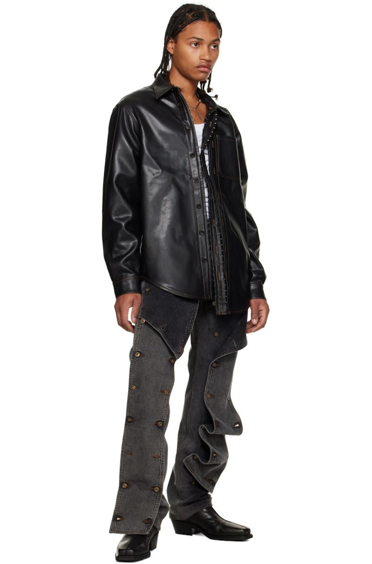 Y/Project Snap Off Jeans - Black | Garmentory