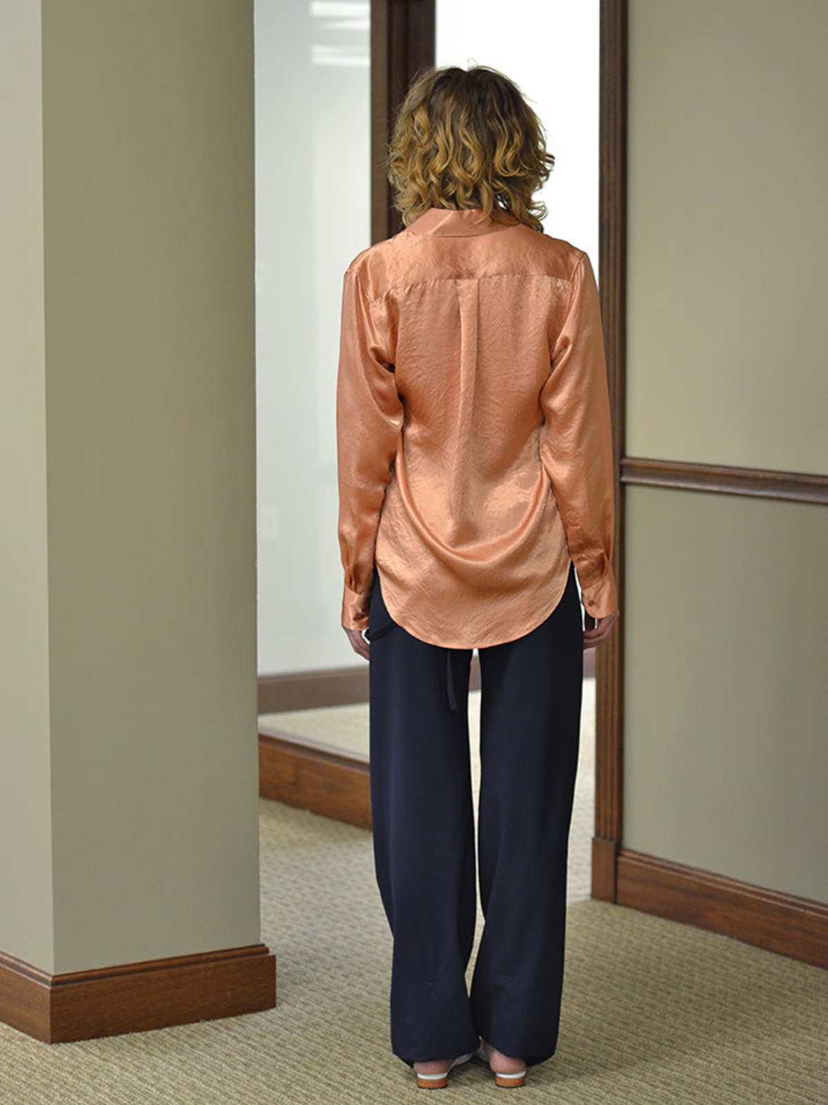 Martine Rose Classic Long Sleeve Shirt - Peach - Image 2 of 6
