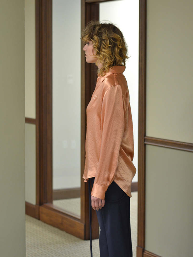 Martine Rose Classic Long Sleeve Shirt - Peach
