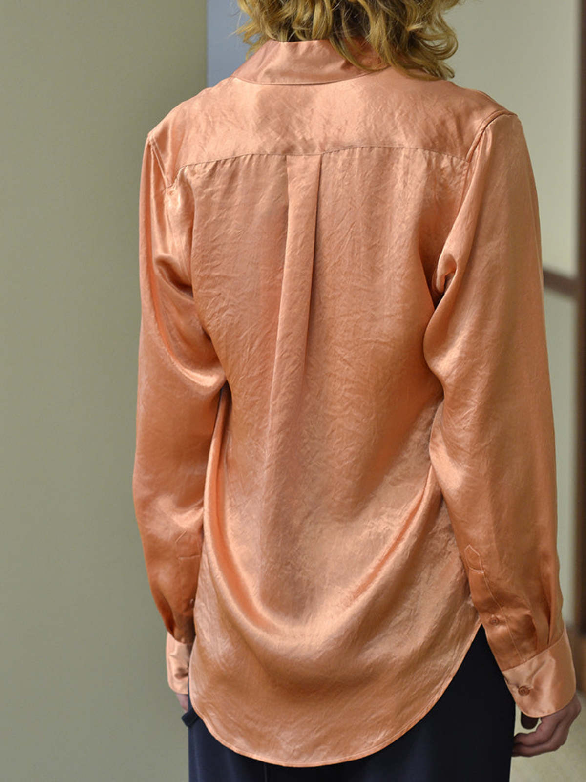 Martine Rose Classic Long Sleeve Shirt - Peach - Image 5 of 6