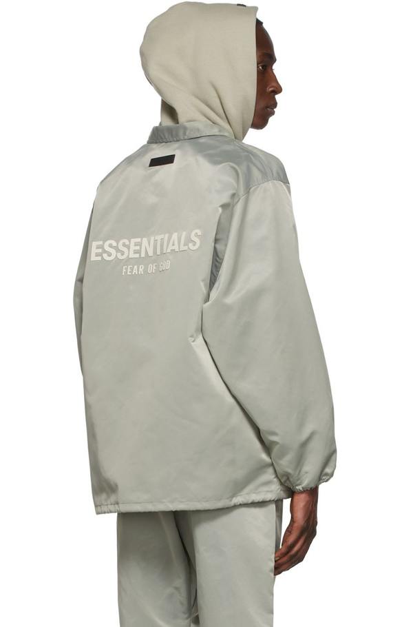 Essentials Green Coaches Jacket - Seafoam | Garmentory