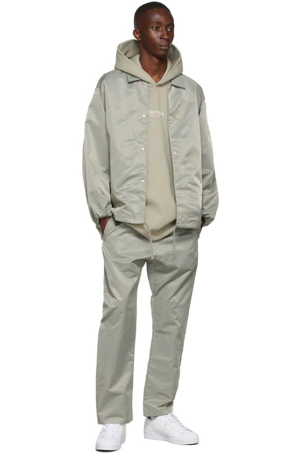 Essentials Green Coaches Jacket - Seafoam | Garmentory