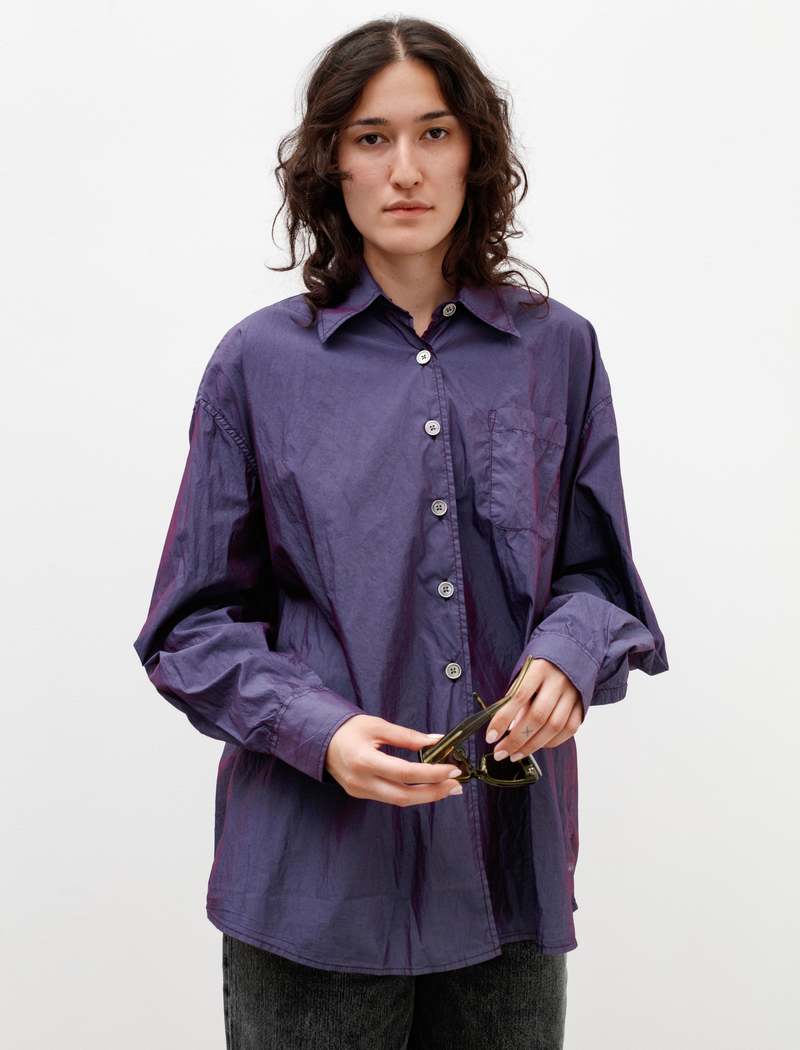 トップス OUR LEGACY SHIRT BLACKCURRANT / 50 Our Legacy Borrowed Shirt - Blackcurrant Parachute Poplin