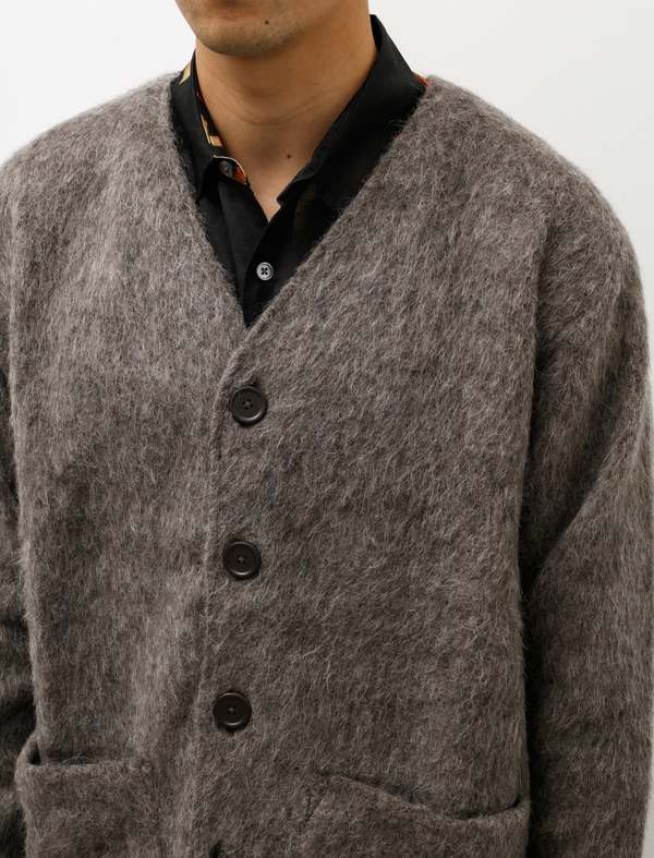 Our Legacy Cardigan - Mole Grey Mohair | Garmentory