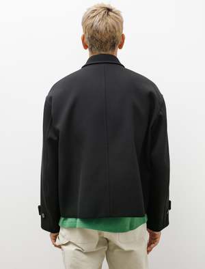 Auralee Double Cloth Hard Twist Carsey Blouson - Black | Garmentory