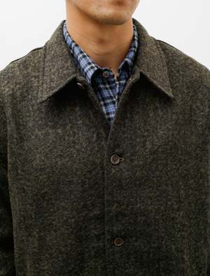Our Legacy Haven Jacket - Black/Moss Fuzz Wool | Garmentory