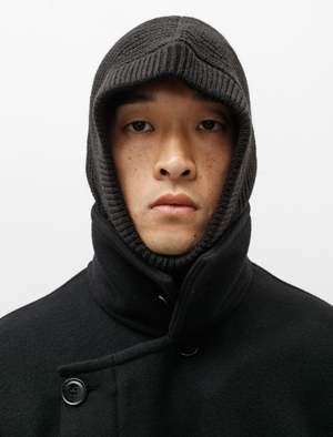 Lemaire Knitted Hood - Black | Garmentory