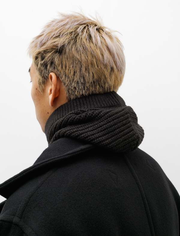 Lemaire Knitted Hood - Black | Garmentory