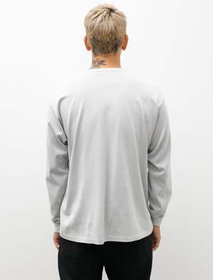Auralee Luster Plaiting L/S Tee - Light Blue | Garmentory