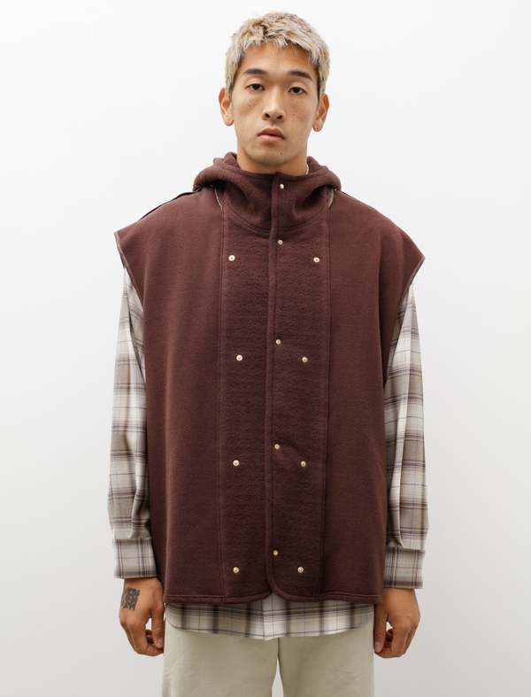 Auralee Washed Heavy Canvas Liner Coat - Brown | Garmentory