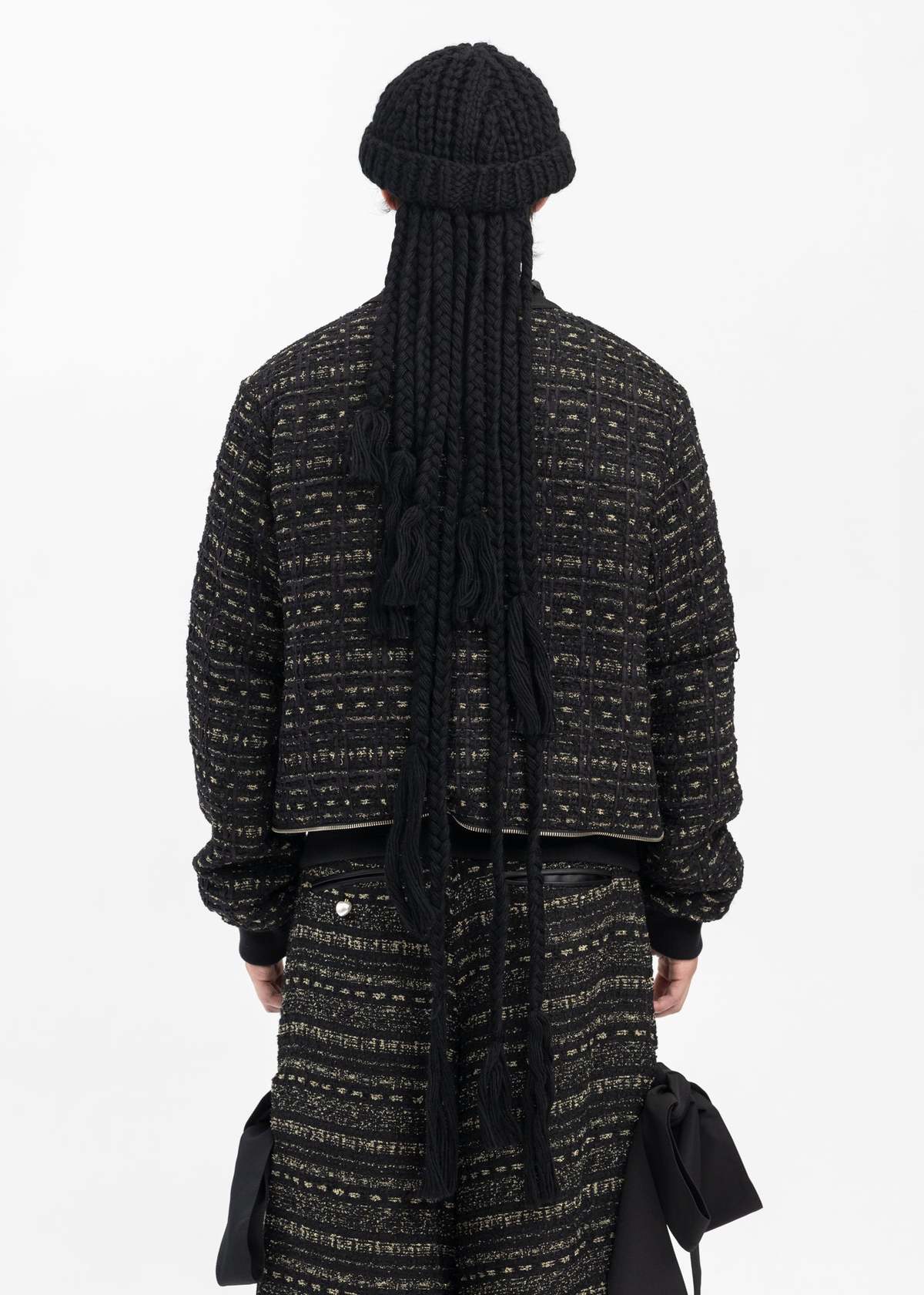 Kidill Dreadlocks Handmade Knit Cap Black Garmentory