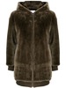 yves salomon Ironed Lamb Coat - Cypres - Thumbnail 1