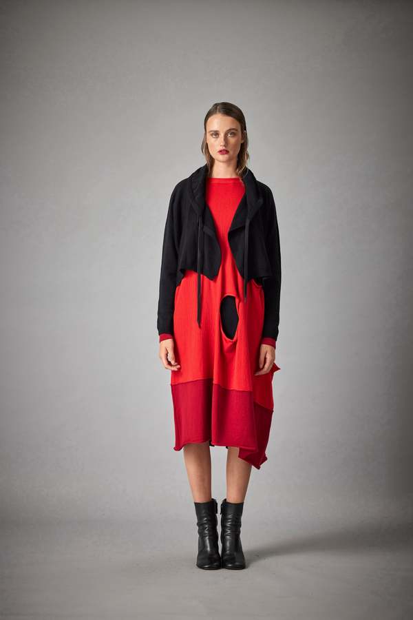 MMSohn Cropped Knit Cardigan/Shrug - Black | Garmentory