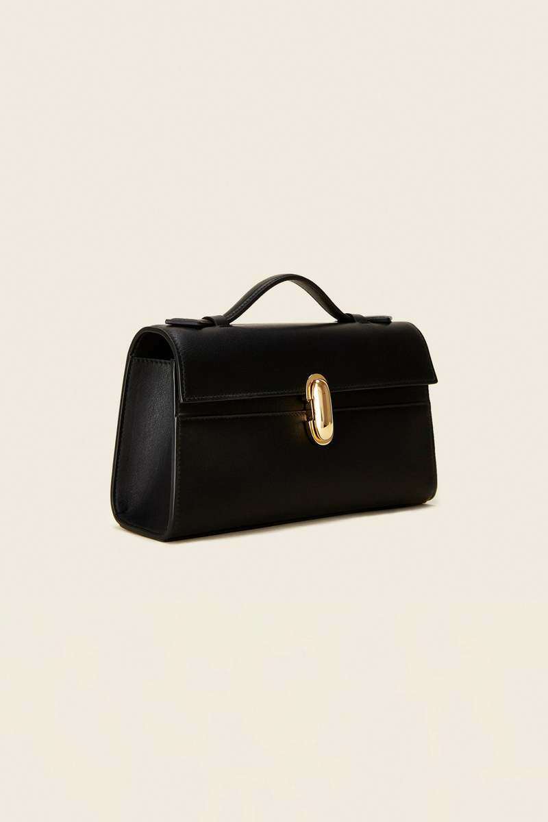 トートバッグ SAVETTE \"SYMMETRY POCHETTE\" IN SMOOTH CALF LEATHER SAVETTE Symmetry Pochette leather tote | NET-A-PORTER