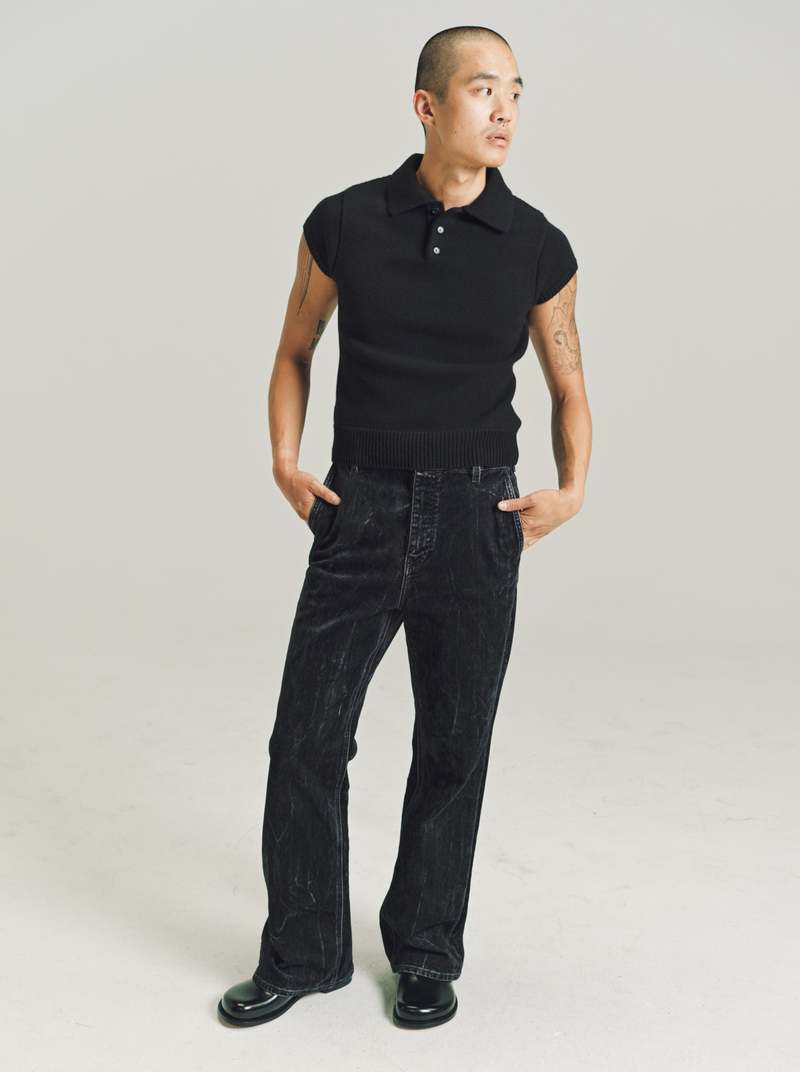 【23AW NEW】LOEWE_women / ブートレッグ ジーンズ / charcoal 23AW NEW】LOEWE_women / ブートレッグ ジーンズ / charcoal