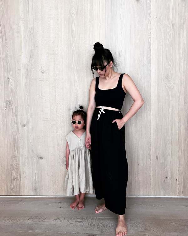 chinese dress ladies Solid Peplum Maxi Pants main image 0