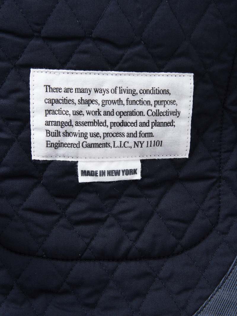 Engineered Garments｜JACKETS (Cutaway Jacket_Dk Navy CP Engineered Garments CP Quilted Corduroy Cutaway Jacket