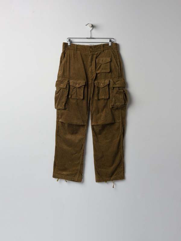 Engineered Garments Cotton 4.5W Corduroy FA Pant - Khaki | Garmentory