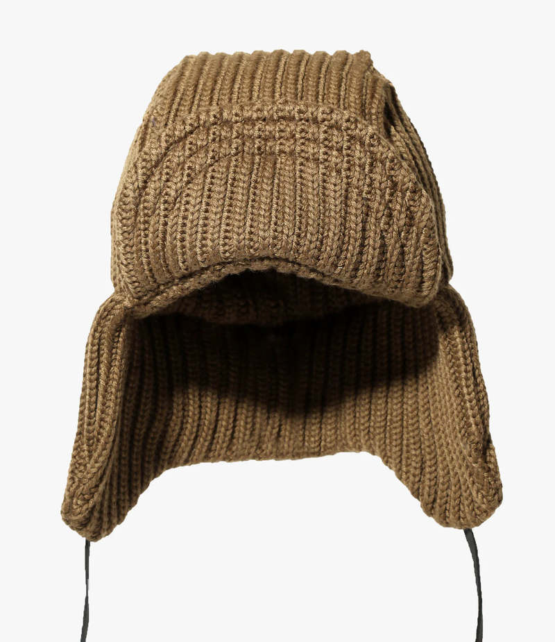 south2west8 bomber Knit cap /brown