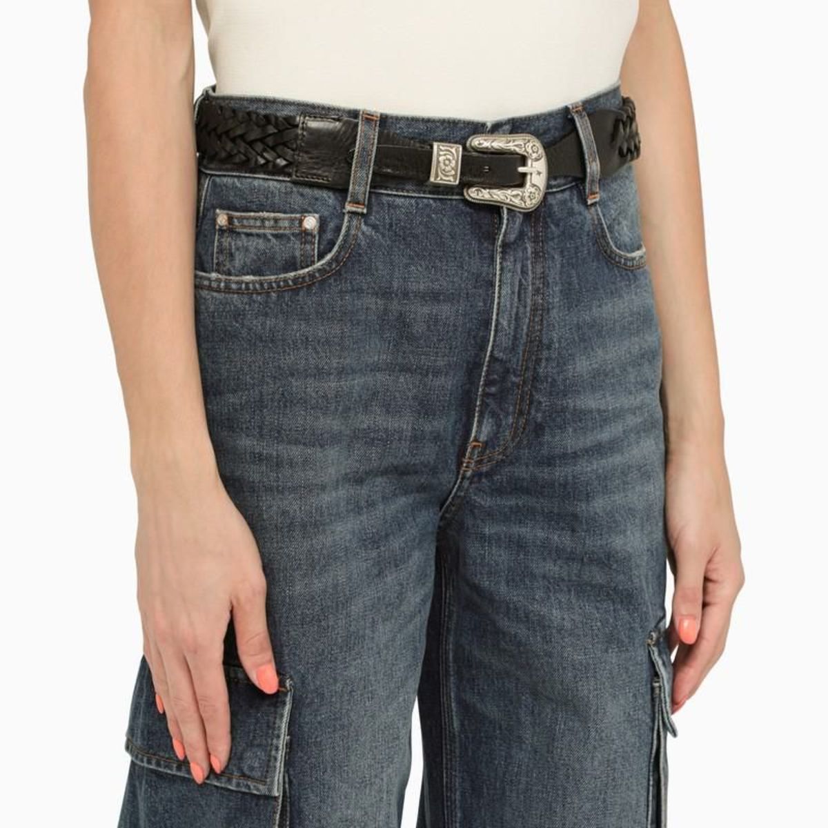 Golden Goose Deluxe Brand braided belt | Garmentory display picture 2