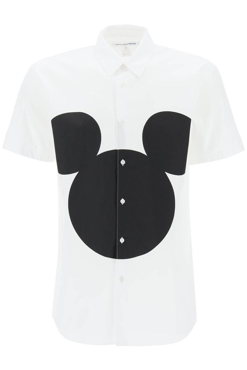 COMME DES GARCONS X DISNEY Black Lip Pattern T Shirt New
