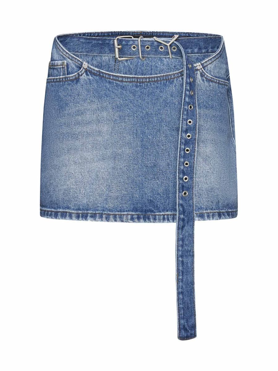 ワンピース Y PROJECT Women Mid Skirts 104DR006 BLUE Y Project Skirts | Garmentory