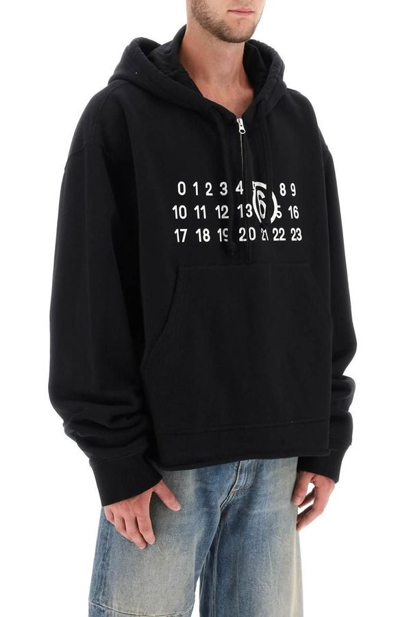 Mm6 maison margiela hoodie with numeric logo | Garmentory