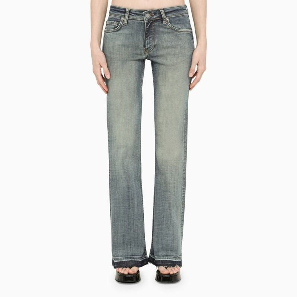 GANNI ライトテニムフリツシンス J1706 567 Ganni Jeans with logo | Women's Clothing | Vitkac