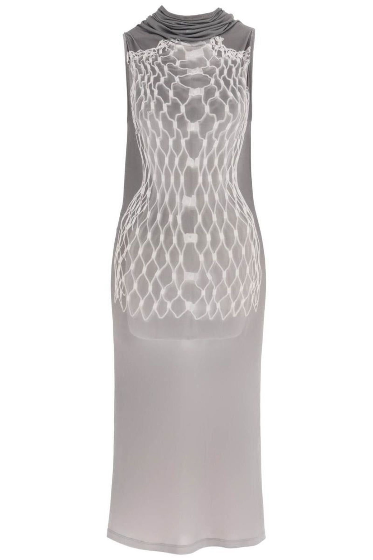 Mm6 maison margiela dummy print jersey midi dress | Garmentory