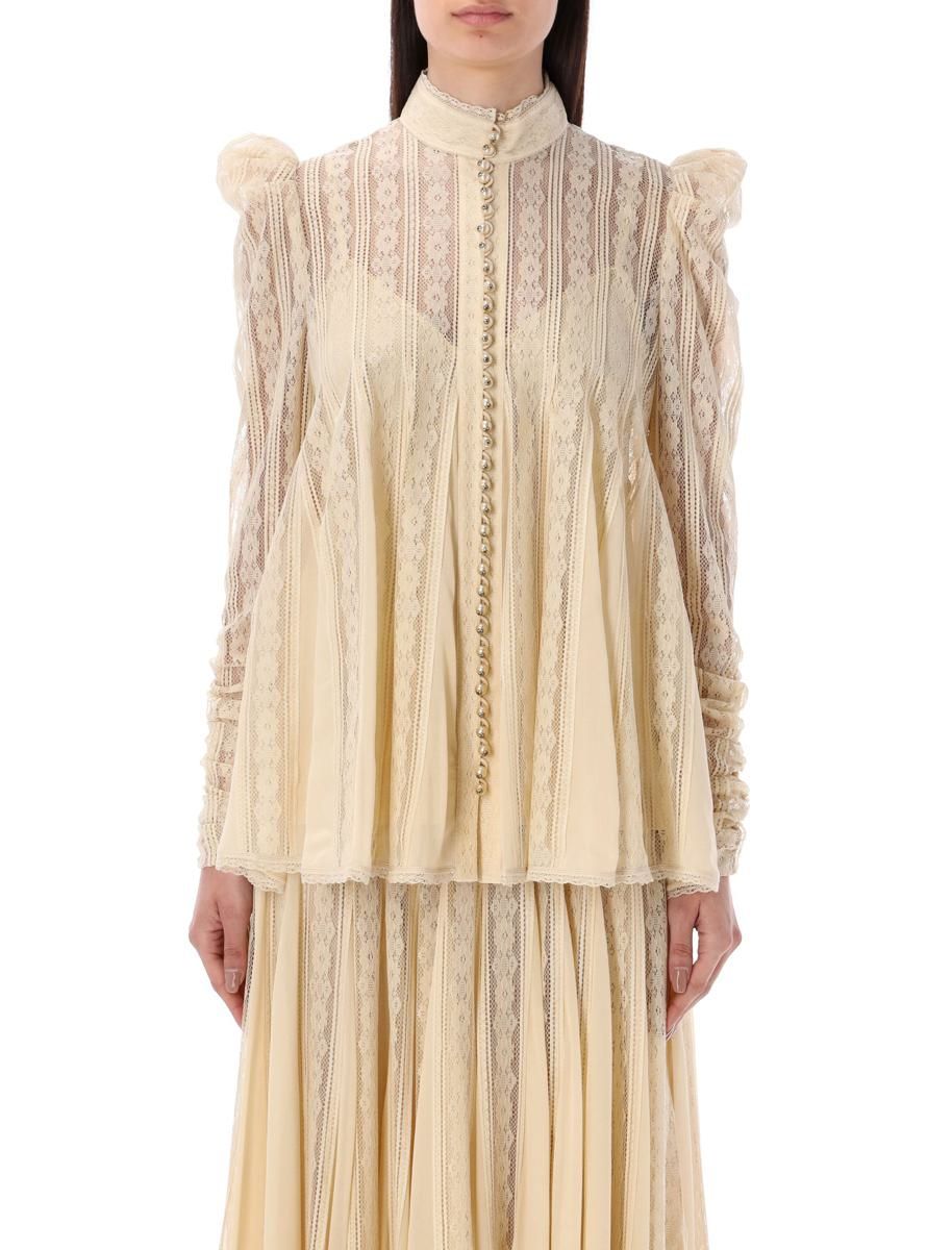 ZIMMERMANN Wonderland lace vent blouse | Garmentory