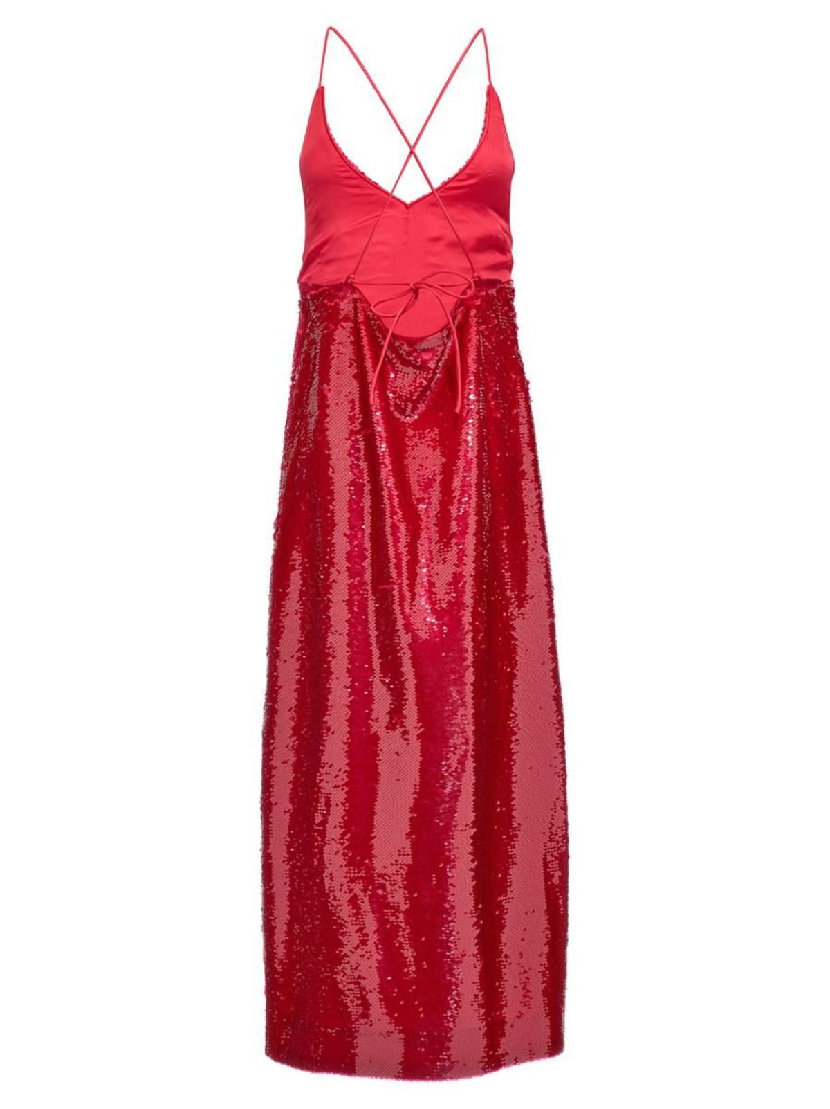 ganni red sequin dress GANNI Women's Sequin Mini Dress