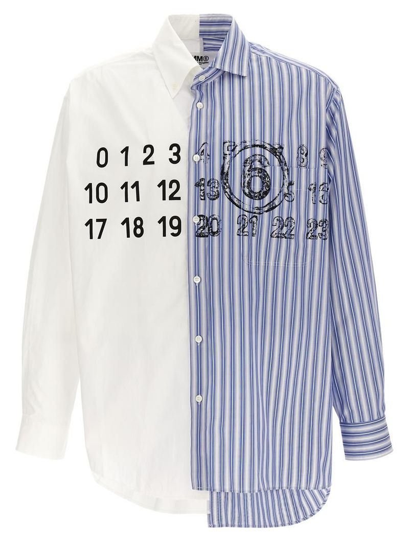MM6 MAISON MARGIELA Logo patchwork shirt | Garmentory