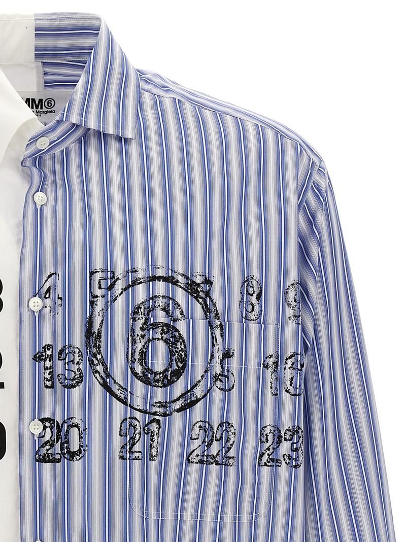 MM6 MAISON MARGIELA Logo patchwork shirt | Garmentory